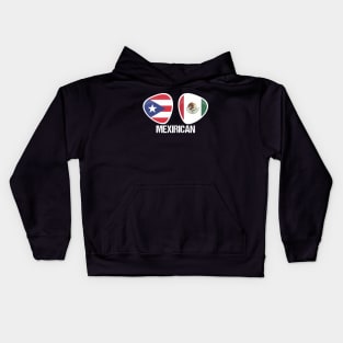 Mexirican Puerto Rican Mexican Pride Kids Hoodie